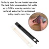 Stained Glass Foiling Tool Kit, 2pcs Hand Foiler 7/32in, Copper