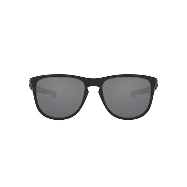 Oakley Men's OO9342 Sliver R Rectangular Sunglasses, Polished Black/Black Iridium Polarized, 57 mm