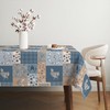Martina Home Oilcloth Tablecloth Patch 100cm x 140cm Blue