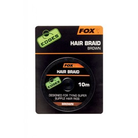 Fox Edges Brown Hair Braid For Carp Fishing 10m