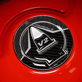 labelbike - 3D Sticker Protection for Motorcycle Fuel Cap Compatible with Ducati Panigale V2 2020-2022