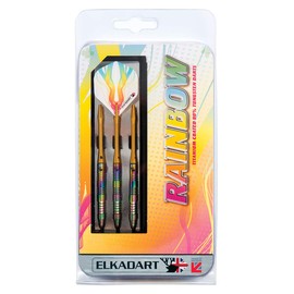 Elkadart Rainbow 90% Tungsten Steel Tip Darts with Storage/Travel Case