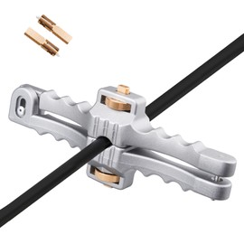 Duogalia Armored Fiber Optic Cable Stripper SI-01, Longitudinal & Window Cable Peeler, Mid Span Cable Stripping Tool with Adjustable Cutting Depth, 2/5" to 1"(10-25mm) Diameter (2 spare blades)