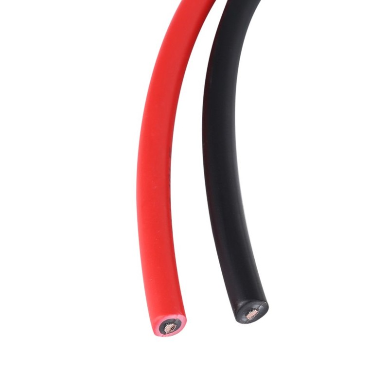 Garosa Juego de 2.5mm² de Conectores Par de Rojo, Negro