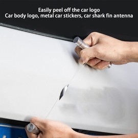 Car Emblem Removal Tool | Auto Body Decal Remover | Spare Cord and Metal Vehicle Emblem Removal Kit, Car Wrapping Work Tools for Remove Vehicle Logos, Nameplates, Badges