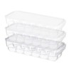 Relaxdays Egg Box for 12 Eggs with Lid, Stackable, Easy
