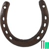 ROYHOO Cast Iron Horseshoe，for Good Lucky, Durable Cast Iron Medium