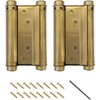 4Inch (100mm) Golden Double Action Stainless Steel Door Hinges Saloon