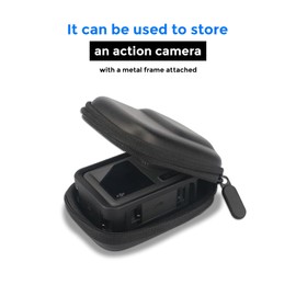 Semaiki Mini Case for DJI OSMO Action 4/Action 3/5 Pro Camera, Protective Case Compatible with DJI Osmo Action 5Pro/4/3, Hero 12/11/10 Action Cameras, black, simple
