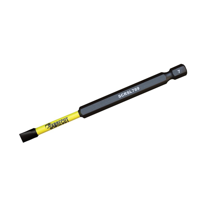 5 x SabreCut SCRSL789_5 89mm SL7 Slotted Magnetic Impact Screwdriver