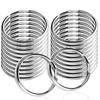 Round Key Ring, 20 Pieces, Double Ring, Diameter 1.0 inches