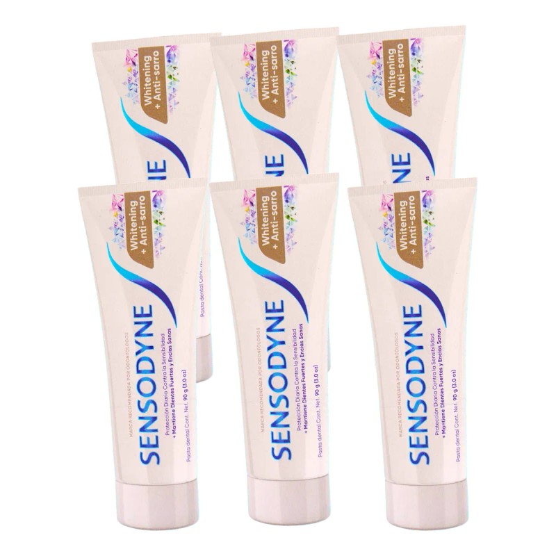 Pasta Dental Sensodyne Whitening 6 Pack