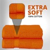 Milosc Pack of 2 Large Bath Towels Set Super Absorbent