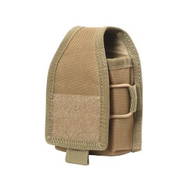 Unbranded Tactical Molle Radio Pouch Walkie Talkie Holster Portable Interphone Holder Bag - Khaki