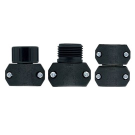Orbit Universal 5/8 Inch to 3/4 inch Plastic Hose Mender Repair Bundle