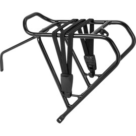 PUKY Aluminium Pannier Rack Set 18 Black | For Model LS-PRO 18 | Shockproof Powder Coating | Max. Load 15 kg | Aluminium Mounting Strut | Lightweight and Robust Children's Bicycle Accessories