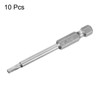 sourcing map 10Pcs SQ1 Square Head Screwdriver Bits 1/4 Inch