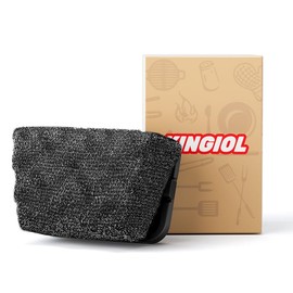 Grill Brush Replacement Head - Bristle Free Steel Fiber Fabric Cleaning Head, Heat-Resistant Cleaning Pad for Cast Iron or Stainless Steel Grates, Barbecue Cleaner Head (Replaceable Head Steel Fiber)