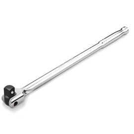 NEIKO 00339A 3/8" Drive Premium Breaker Bar | 12” Length | 180 Flex Cr-Mo Head | CR-V Steel Construction