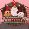 Christmas Wreath for Front Door Reindeer Snowman Santa Rattan Wreath