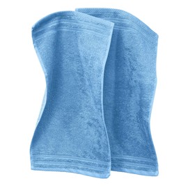 Erwin Müller Heidelberg Guest Towel Pack of 2, 100% Cotton, Light Blue, 30 x 50 cm, Lightweight, Quality, Absorbent, Quick-Drying, Compact, Ideal for Sports, Beach, Travel (Other Colours)