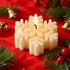 3D Snowflake Silicone Mold Christmas Candle Molds for Candle Making