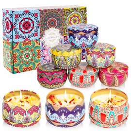 Duftkerzen Geschenkset für Frauen, 6 Stück Aromatherapy Kerzen Set, Natürliches Sojawachs Kerzen Set, Kleine Geschenkset Duftkerzen Set für Muttertag, Weihnachten, Geburtstag, Valentinstag
