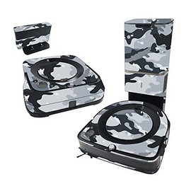 MIGHTY SKINS Skin Compatible with iRobot Roomba s9+ Vacuum & Braava Jet m6 Bundle - Gray Camouflage | Protective, and Unique Vinyl Decal wrap Cover | Easy to Apply and Change Styles | Made in The USA