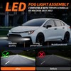 Aspaton Turn Signal Fog Light Assembly Compatible with Corolla SE