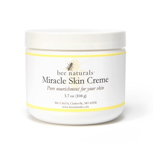 Bee Naturals Miracle Skin Creme - All Natural Skin Cream - Pure Nourishment for Your Skin (4 Oz)