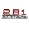 Garage-SixtySix 281 High Performance Emblem Chrome Red