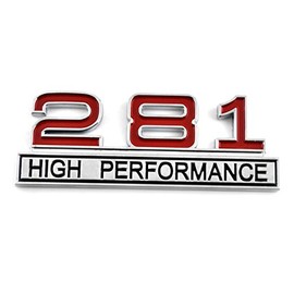 Garage-SixtySix 281 High Performance Emblem Chrome Red