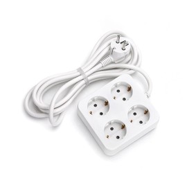 Aigostar Socket Strip 4-Way Table Socket Child Lock 1.5 m Cable White