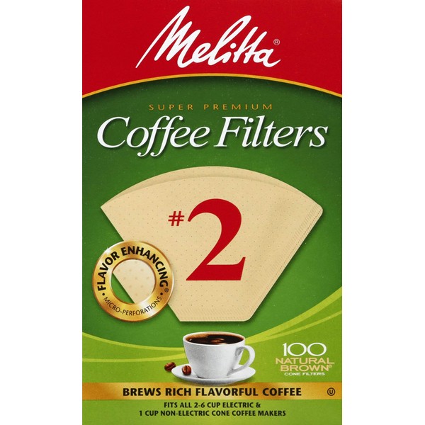 Melitta FBA_622752 Coffee FLTR BRWN NO2, 1, Brown