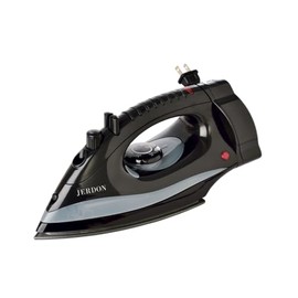 Jerdon Hotel Iron with Retractable Cord - Mid-Size, Black Clothing Iron - Dual Auto Shut-Off - 7-Foot Retractable Cord - 1200 Watts - J913B