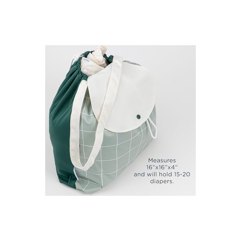 Esembly Day Bag, Wet & Dry Storage - Verdant Gingham