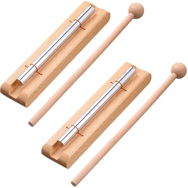 2 Pack Meditation Chimes, Mindfulness Hand Bell Classroom Chime Percussion