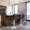 Kemon Bar Stools Modern PU Leather Height Adjustable Swivel Barstools