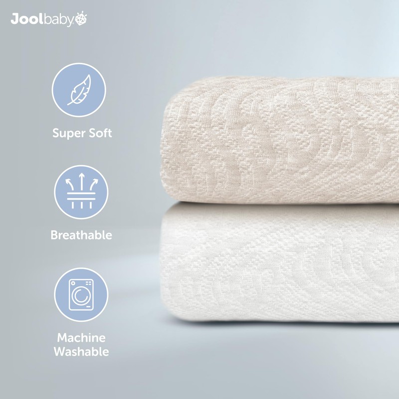 Jool Baby Changing Pad Covers (2 Pack) Soft & Comfortable,