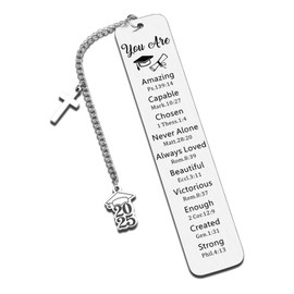 Class of 2025 Graduation Gifts for Him Her Girls Boys, 2025 Christian Bookmark Kindergarten 5th 8th Grade College Graduation Gifts for Women Men, End of Year Students Gift from Teacher
