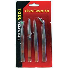 4 PC Tweezer Set