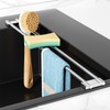Dish Cloth Holder for Kitchen Sink, Adjustable Over-The-Sink Dish Rag