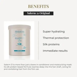 Kit Tratamiento Cabello Seco Salerm 21 Shampoo Mascarilla 1l                                                                                          