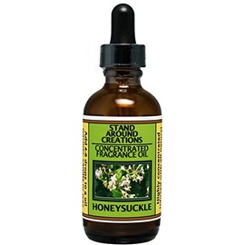Stand Around Creations Concentrated Fragrance Oil - Scent - Honeysuckle : A Strong Floral Bouquet, hints of pear w/a Sweet Cotton Candy Note. Infused w/Essential Oil. (2 fl.oz.)