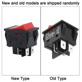 Interruptor Basculante de Barco de 4 Pines ON-Off 30A Soldadora Máquina de Soldadura Interruptor Basculante de Encendido/apagado Tipo Barco de 4 Pines IP65 Impermeable Y a Prueba de Polvo(5PCS)