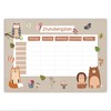 Papierdrachen Timetable DIN A4 Pad – Forest Animals – Writeable
