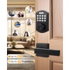 Tinewa 1 Pack Smart Keypad Door Lock with Handle,Keyless Entry