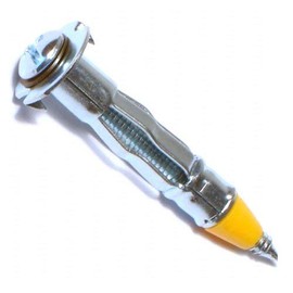 Topzone Heavy Duty 1/8" inch 20mm Zinc Plated Steel Hollow Drive Wall Anchor w/Screws (20)