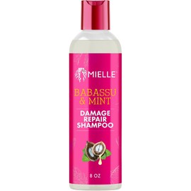 Mielle Organics Champú Reparador De Babasú Y Menta - Champú Hidratante Y Eliminador De Residuos Del Cuero Cabelludo - Limpia Suavemente Y Prepara Para La Reparación (236 Ml)