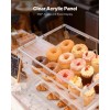 2-Tier Commercial Countertop Bakery Display Case Clear Acrylic Bread Box